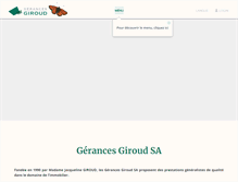 Tablet Screenshot of gerances-giroud.ch